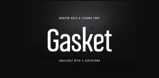 Gasket Font Poster 1