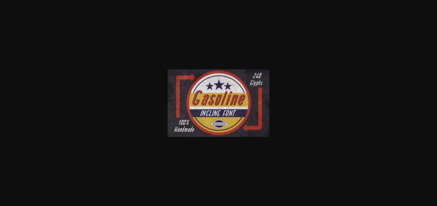 Gasoline Incline Font Poster 5