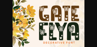 Gate Flya Font Poster 1