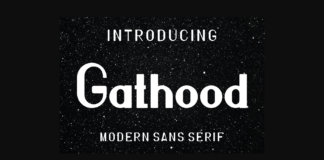 Gathood Font Poster 1