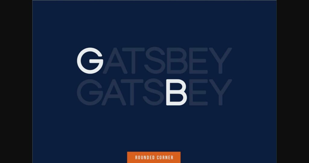 Gatsbey Font Poster 4