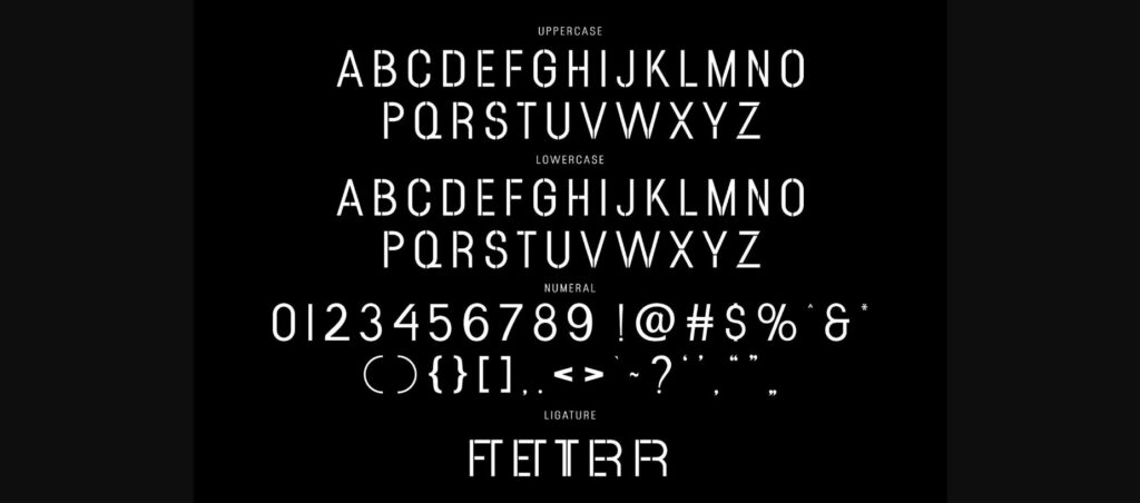 Gattera Font Poster 8