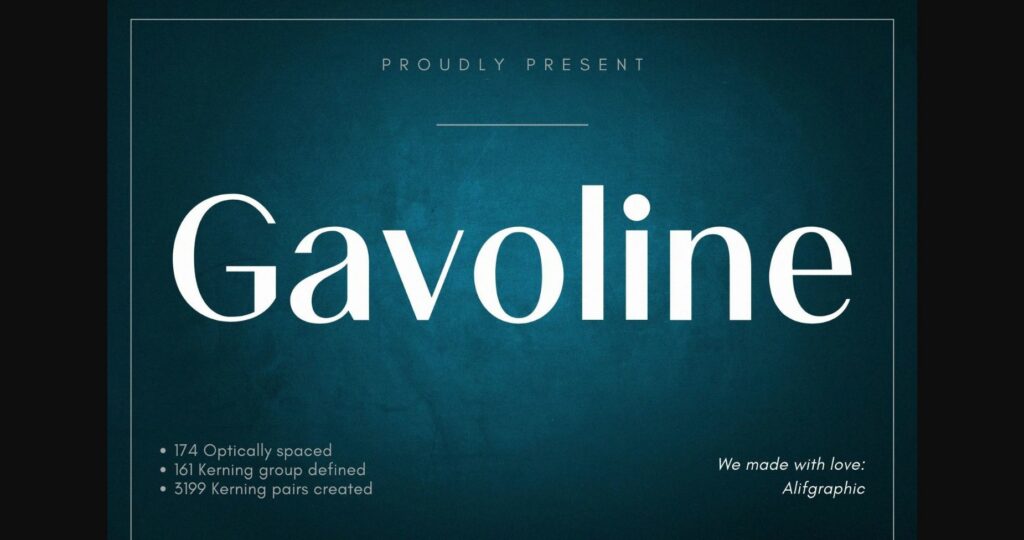 Gavoline Font Poster 3