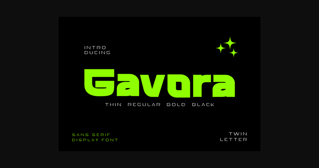 Gavora Font Poster 1