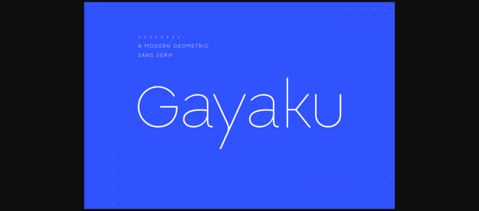 Gayaku Font Poster 3