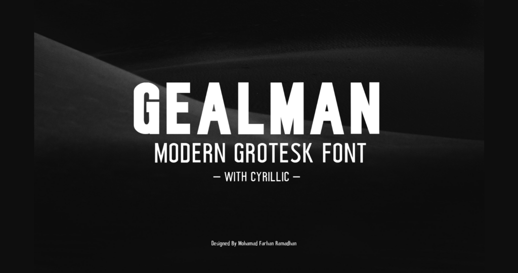 Gealman Font Poster 1