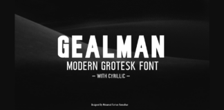 Gealman Font Poster 1