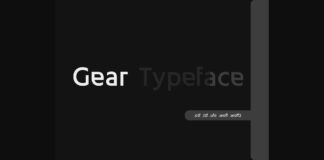 Gear Font Poster 1