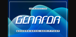 Gearfor Font Poster 1