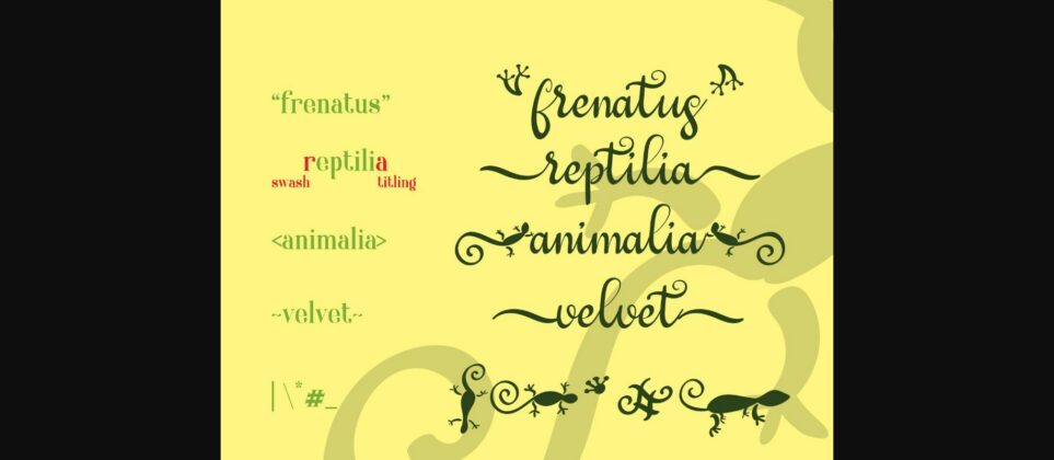 Geckotail Font Poster 8