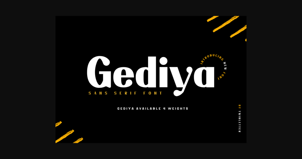 Gediya Font Poster 3