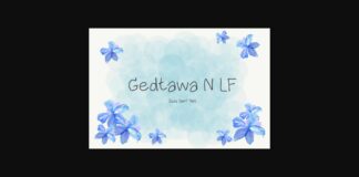 Gedtawa N Lf Font Poster 1