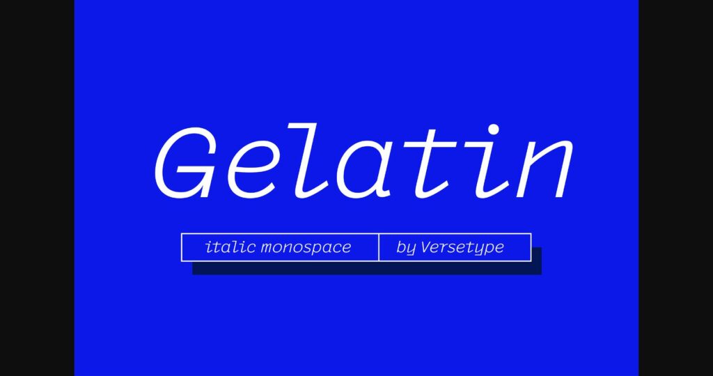 Gelatin Font Poster 1