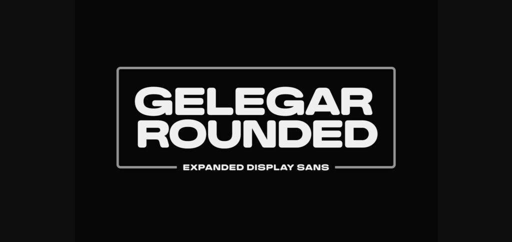 Gelegar Rounded Font Poster 3