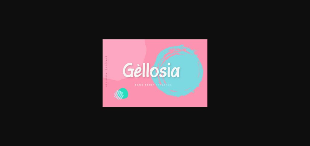 Gellosia Font Poster 1