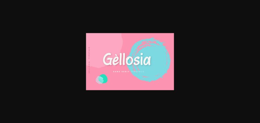 Gellosia Font Poster 3