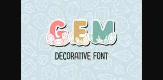 Gem Font Poster 1