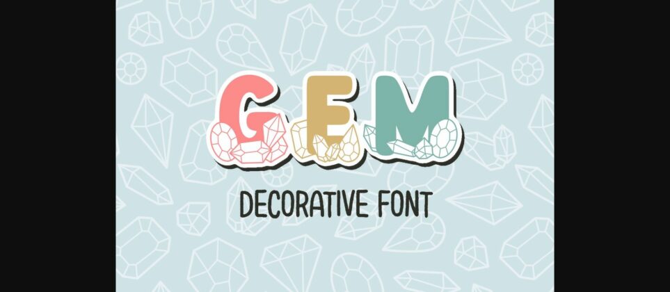 Gem Font Poster 1