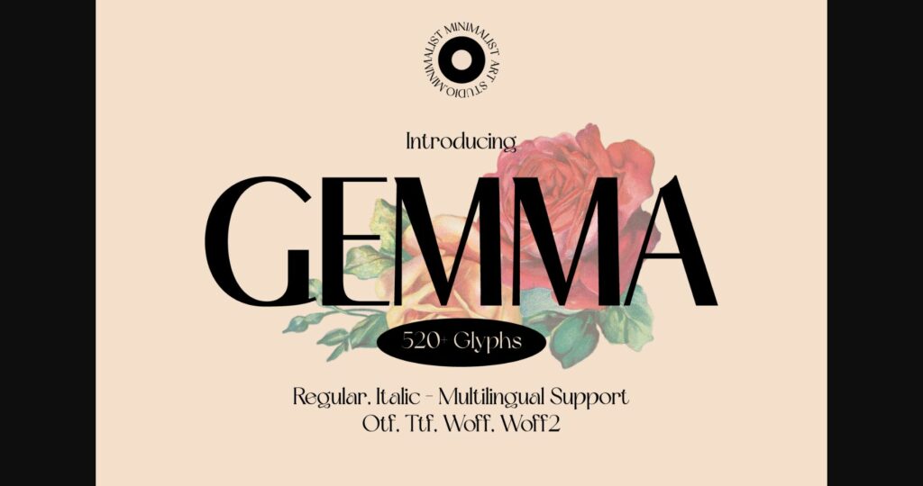 Gemma Font Poster 1