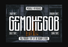 Gemohegob Font Poster 1