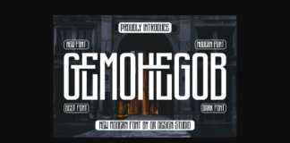 Gemohegob Font Poster 1