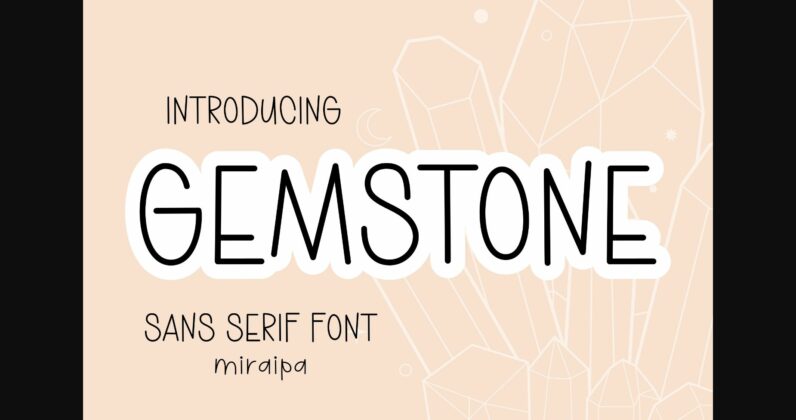 Gemstone Font Poster 3