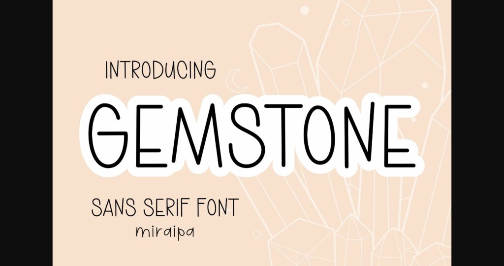 Gemstone Font Poster 1