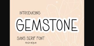 Gemstone Font Poster 1