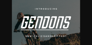 Gendons Font Poster 1