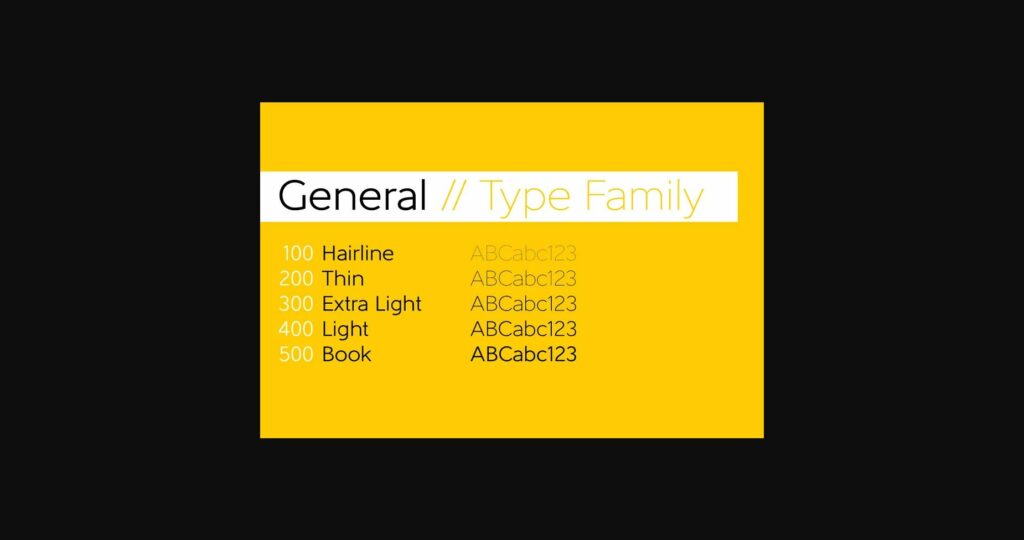 General Font Poster 4