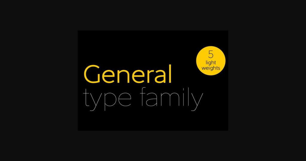 General Font Poster 6