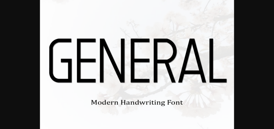 General Font Poster 3