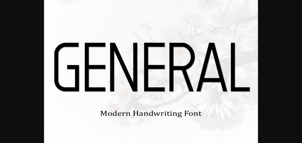 General Font Poster 1