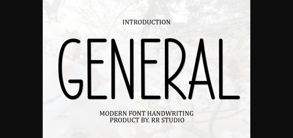 General Font Poster 3