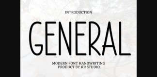 General Font Poster 1