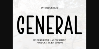 General Font Poster 1