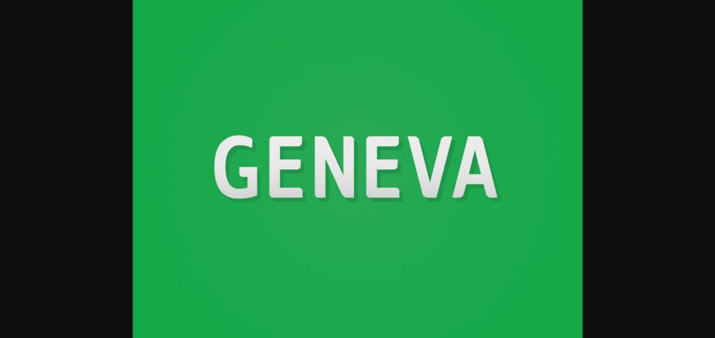 Geneva Font Poster 3