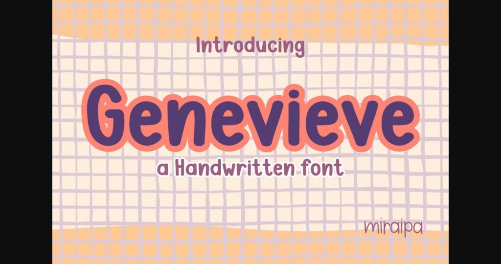 Genevieve Font Poster 3