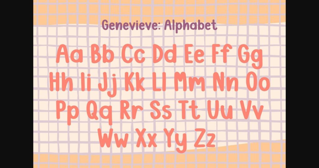 Genevieve Font Poster 6
