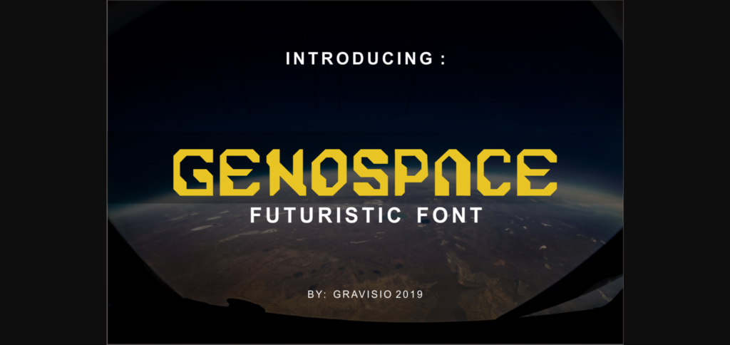 Genospace Font Poster 3