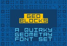 Geoblocks Font Poster 1