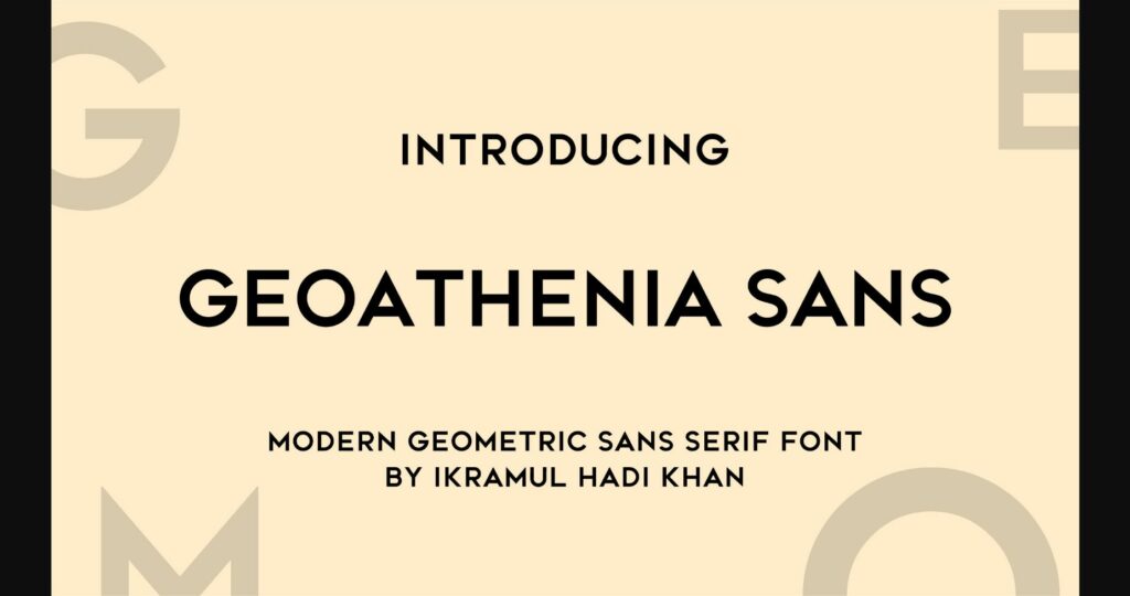 Geoathenia Sans Font Poster 1