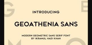 Geoathenia Sans Font Poster 1