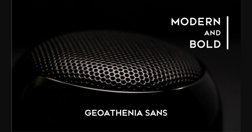 Geoathenia Sans Font Poster 6