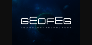 Geofeg Font Poster 1