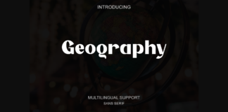 Geography Font Poster 1