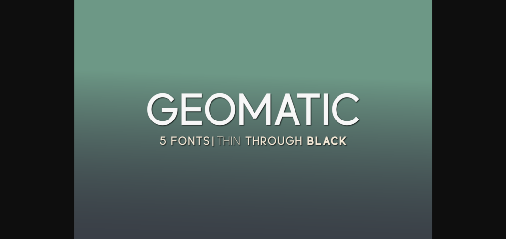 Geomatic Font Poster 3