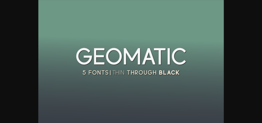 Geomatic Font Poster 3