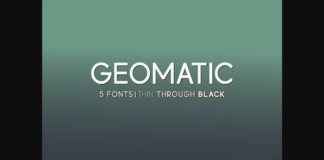 Geomatic Font Poster 1