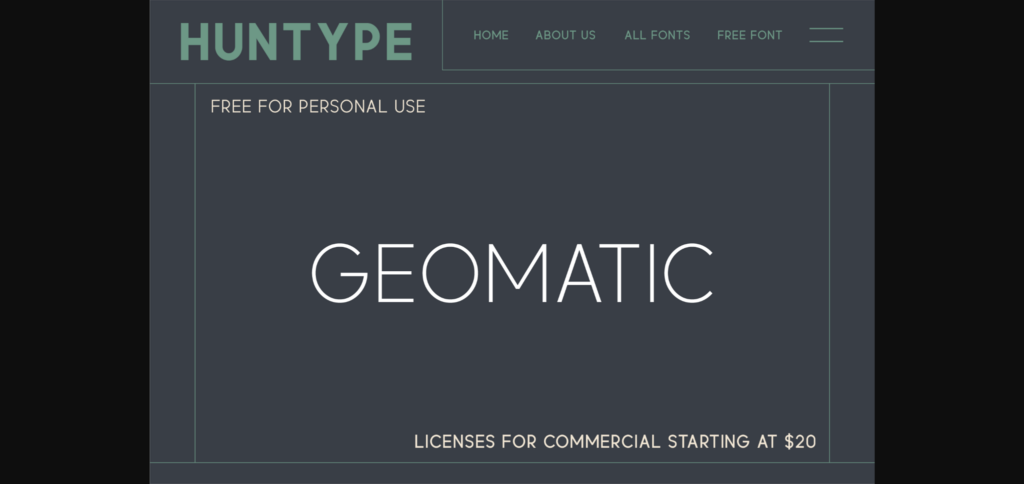 Geomatic Font Poster 4